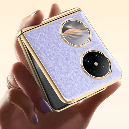 For Huawei Pocket 2 Case Hinge Protection Electroplating Phone Cover