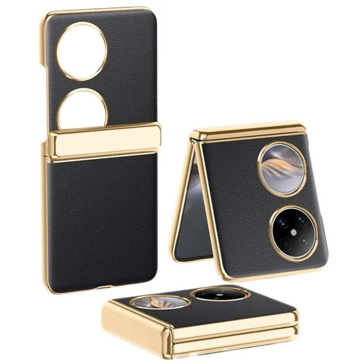For Huawei Pocket 2 Case Hinge Protection Electroplating Phone Cover