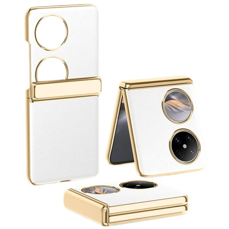 For Huawei Pocket 2 Case Hinge Protection Electroplating Phone Cover