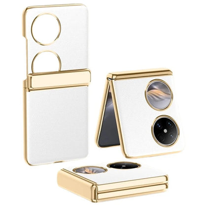 For Huawei Pocket 2 Case Hinge Protection Electroplating Phone Cover