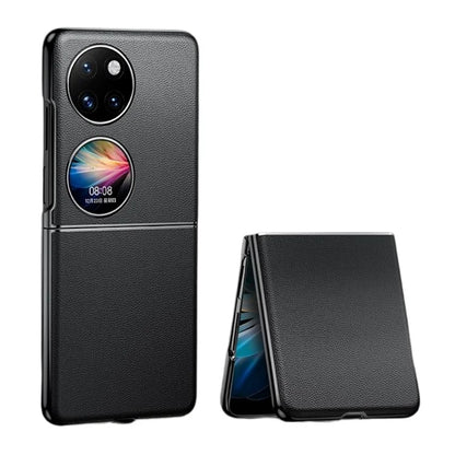 For Huawei Pocket 2 Case Electroplating Protective Leather Coating Phone Cover