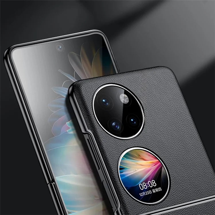 For Huawei Pocket 2 Case Electroplating Protective Leather Coating Phone Cover