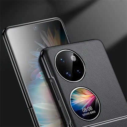 For Huawei Pocket 2 Case Electroplating Protective Leather Coating Phone Cover