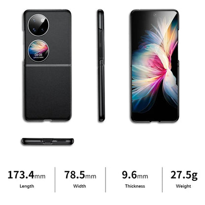 For Huawei Pocket 2 Case Electroplating Protective Leather Coating Phone Cover
