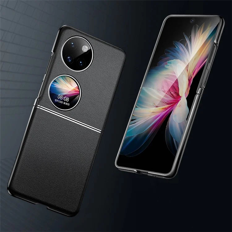 For Huawei Pocket 2 Case Electroplating Protective Leather Coating Phone Cover