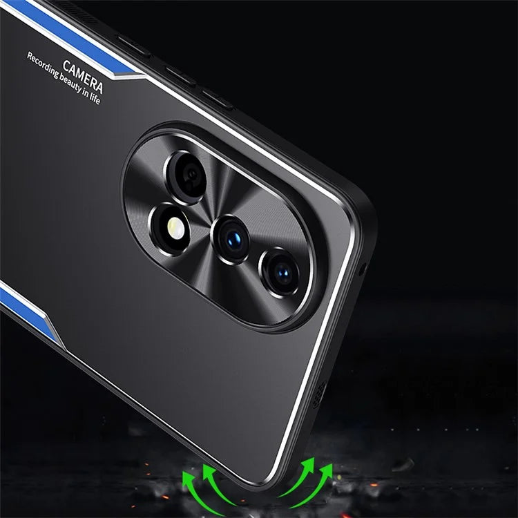 For Huawei nova 12 Pro 5G Shockproof Case TPU + Aluminum Alloy Phone Shell