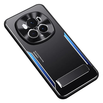 For Honor Magic6 5G Kickstand Case TPU Frame Aluminum Alloy Back Cover