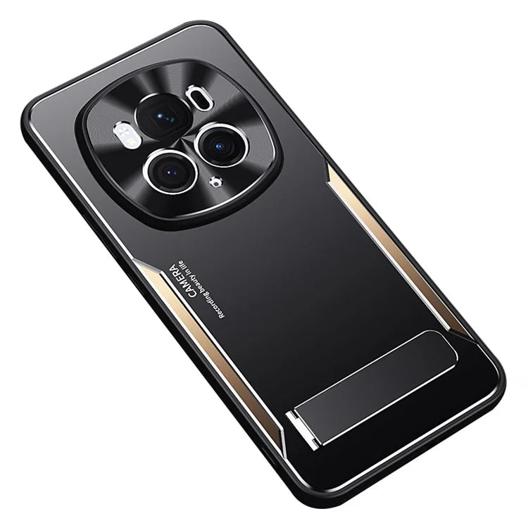 For Honor Magic6 5G Kickstand Case TPU Frame Aluminum Alloy Back Cover