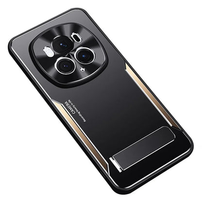 For Honor Magic6 5G Kickstand Case TPU Frame Aluminum Alloy Back Cover