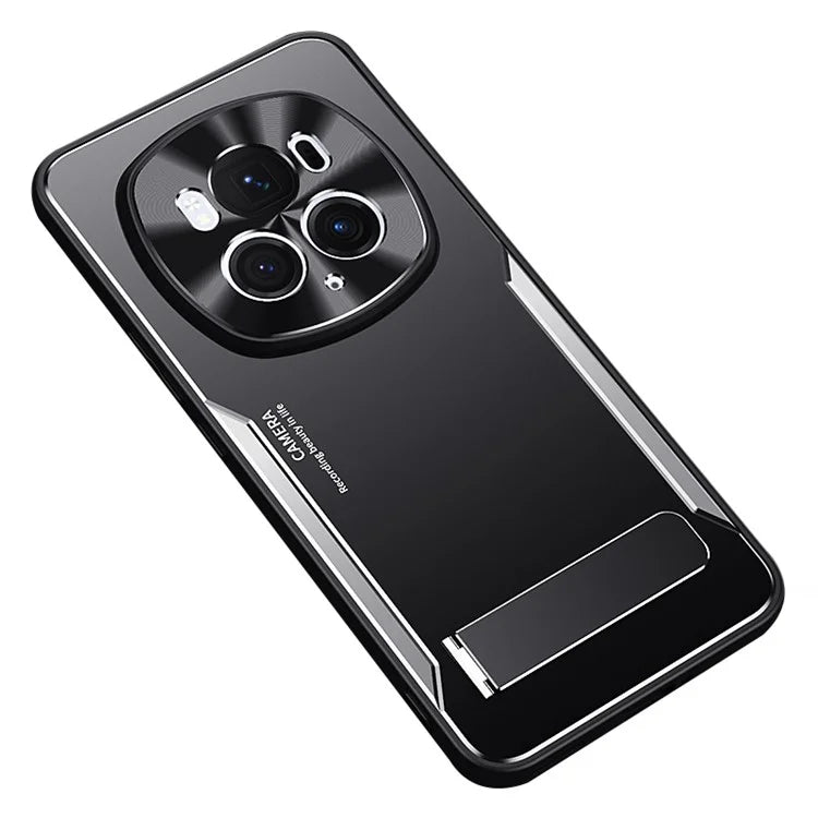 For Honor Magic6 5G Kickstand Case TPU Frame Aluminum Alloy Back Cover