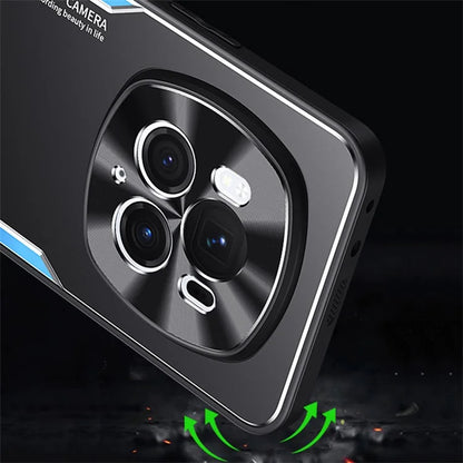 For Honor Magic6 5G Kickstand Case TPU Frame Aluminum Alloy Back Cover