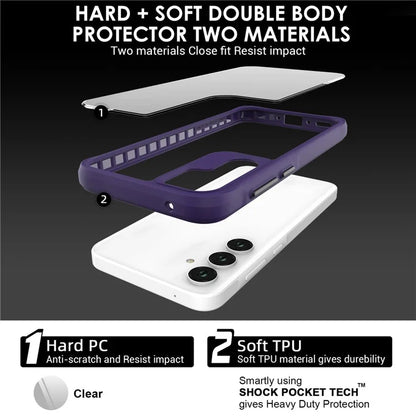 Combat X Mode Series for Samsung Galaxy A35 5G Cell Phone Cases TPU+PC Anti-fall Cover