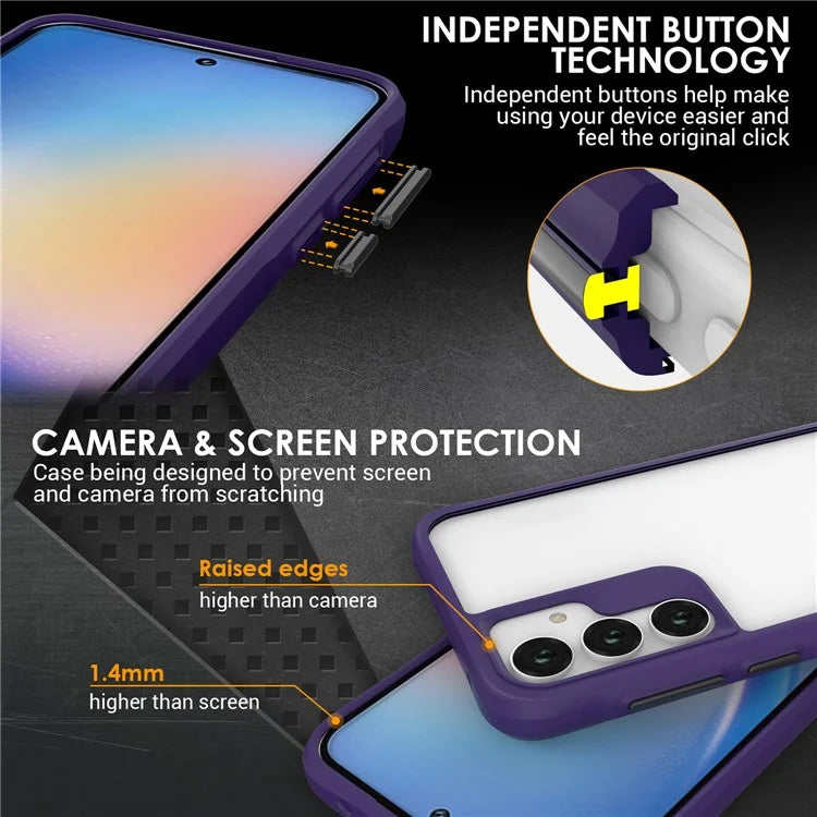 Combat X Mode Series for Samsung Galaxy A35 5G Cell Phone Cases TPU+PC Anti-fall Cover