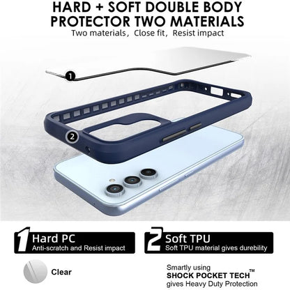 Combat X Mode Series for Samsung Galaxy A05s 4G TPU+PC Case Support Wireless Charging