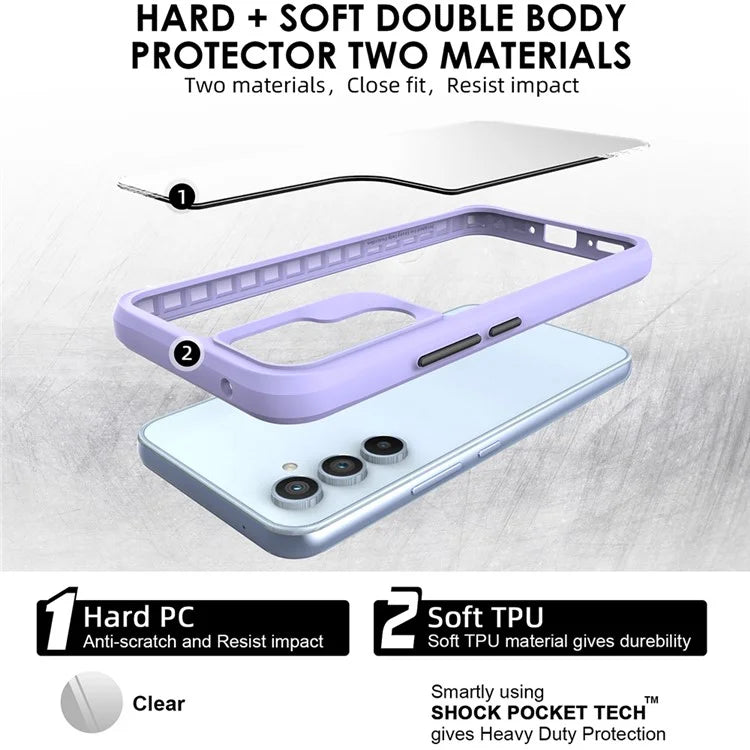 Combat X Mode Series for Samsung Galaxy A05s 4G TPU+PC Case Support Wireless Charging