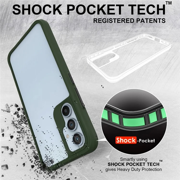 Combat X Mode Series for Samsung Galaxy A15 4G / A15 5G Cell Phone Cases Four Corner Drop-resistant Back Shell