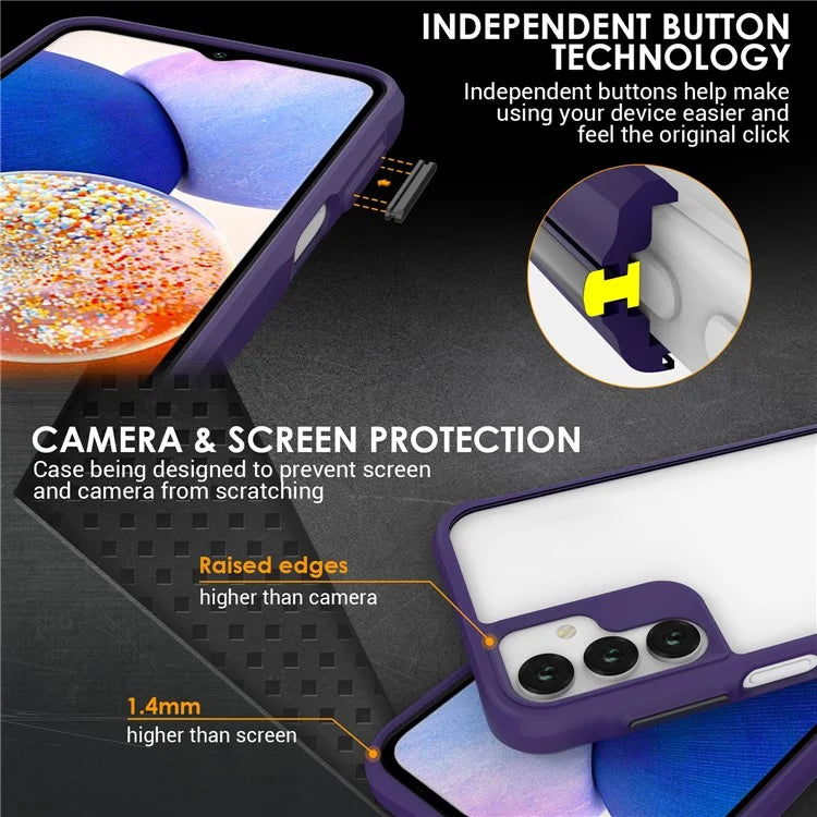 Combat X Mode Series for Samsung Galaxy A15 4G / A15 5G Cell Phone Cases Four Corner Drop-resistant Back Shell