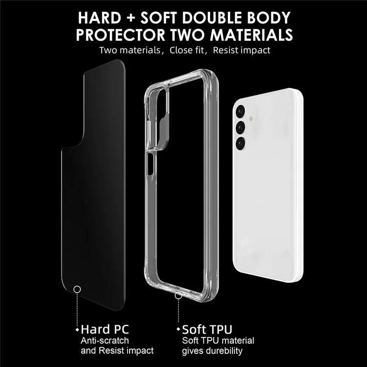 For Samsung Galaxy A15 4G / 5G Cell Phone Cases Lightweight PC + TPU Clear Phone Cover