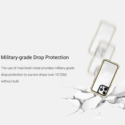 KZDOO For iPhone 15 Pro Max Shockproof Case TPU+PC+Metal Frame ARES Phone Cover