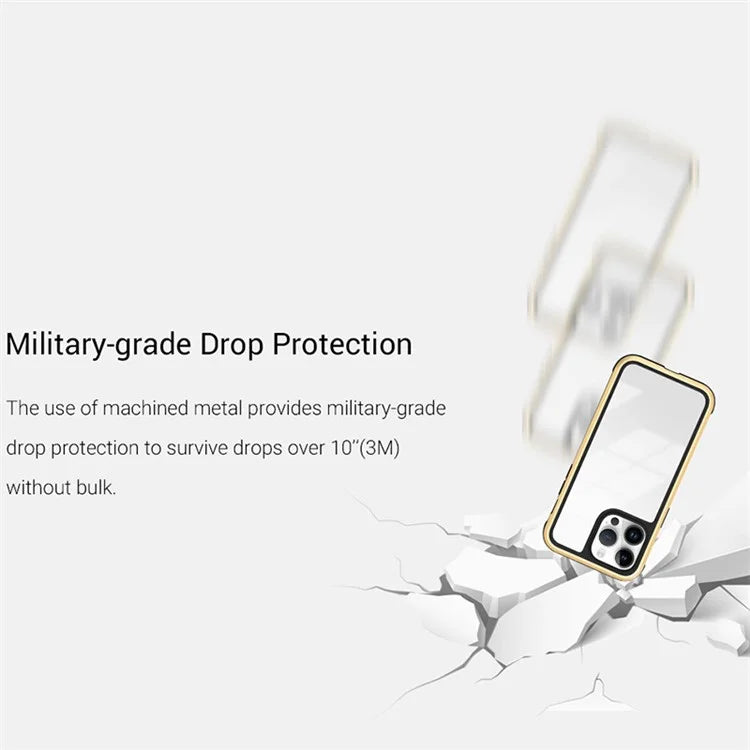 KZDOO For iPhone 15 Pro Max Shockproof Case TPU+PC+Metal Frame ARES Phone Cover