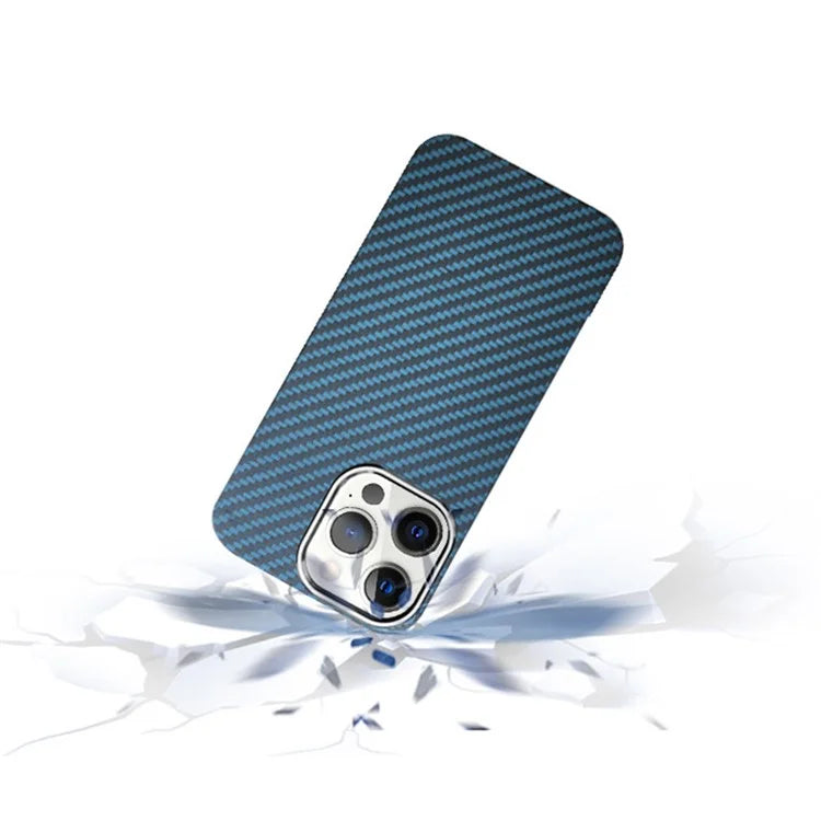 KZDOO For iPhone 15 Pro Cell Phone Case Aramid Fiber Slim-Fit Back Shell