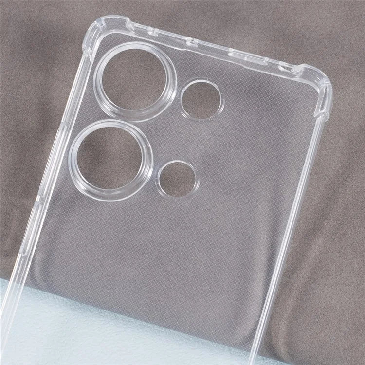 For Xiaomi Redmi Note 13 Pro 4G / Poco M6 Pro 4G Case Transparent TPU Phone Cover Anti-drop