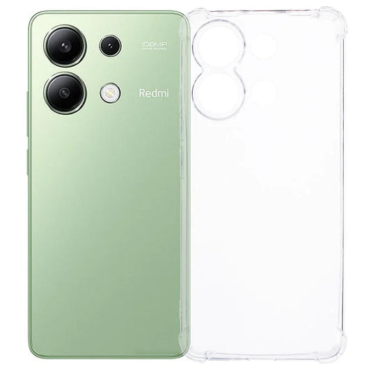 For Xiaomi Redmi Note 13 4G Clear TPU Case Phone Cover Enhanced Four Corner