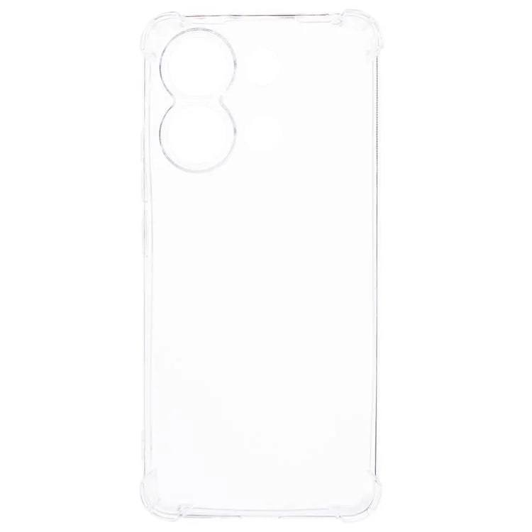 For Xiaomi Redmi Note 13 4G Clear TPU Case Phone Cover Enhanced Four Corner