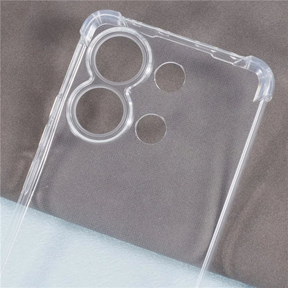 For Xiaomi Redmi Note 13 4G Clear TPU Case Phone Cover Enhanced Four Corner