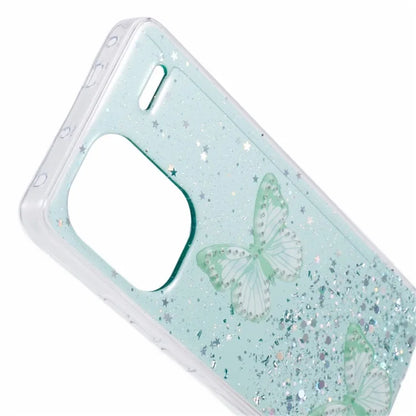 AW Series For Xiaomi Redmi Note 13 Pro+ 5G Cell Phone Cases TPU+PVC Epoxy Butterfly Back Shell