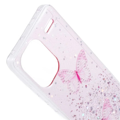 AW Series For Xiaomi Redmi Note 13 Pro+ 5G Cell Phone Cases TPU+PVC Epoxy Butterfly Back Shell