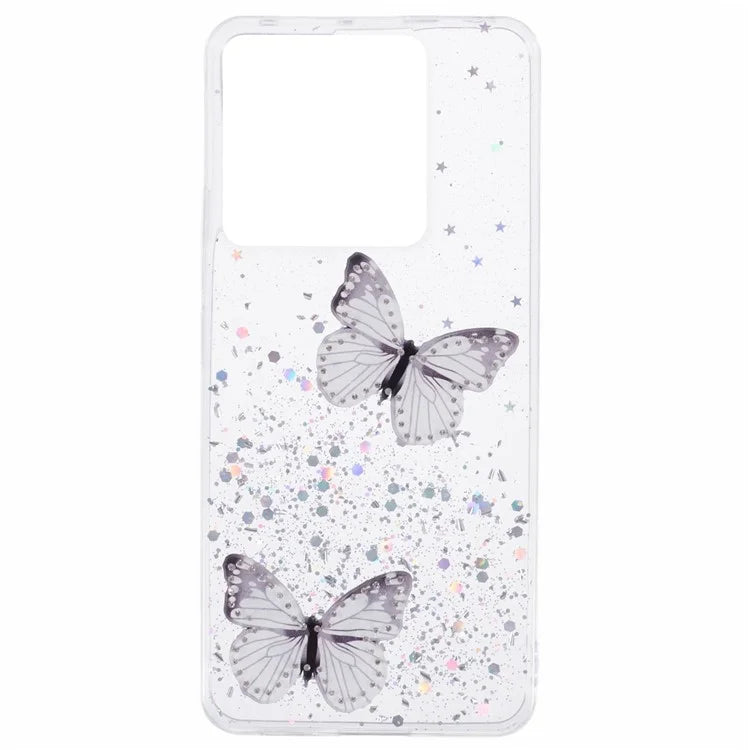 AW Series For Xiaomi Redmi Note 13 Pro 5G / Poco X6 5G Case TPU+PVC Butterfly Pattern Phone Cover