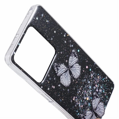 AW Series For Xiaomi Redmi Note 13 5G Case Epoxy Butterfly Pattern Phone Shell with Big Rear Lens Hole