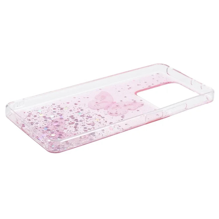 AW Series For Xiaomi Redmi Note 13 5G Case Epoxy Butterfly Pattern Phone Shell with Big Rear Lens Hole