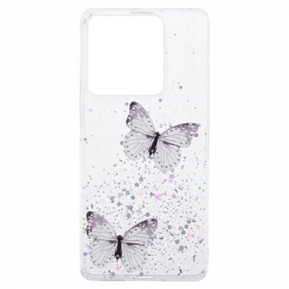 AW Series For Xiaomi Redmi Note 13 5G Case Epoxy Butterfly Pattern Phone Shell with Big Rear Lens Hole