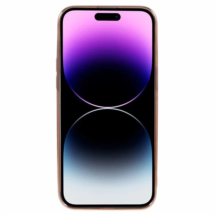 For iPhone 14 Pro Max Case Gradient Glitter TPU Phone Cover Electroplating Edge