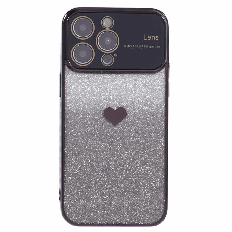 For iPhone 15 Pro Max Case Electroplating Edge TPU Shiny Phone Cover