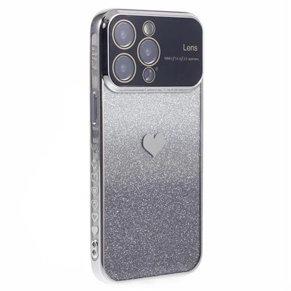 For iPhone 15 Pro Max Case Electroplating Edge TPU Shiny Phone Cover
