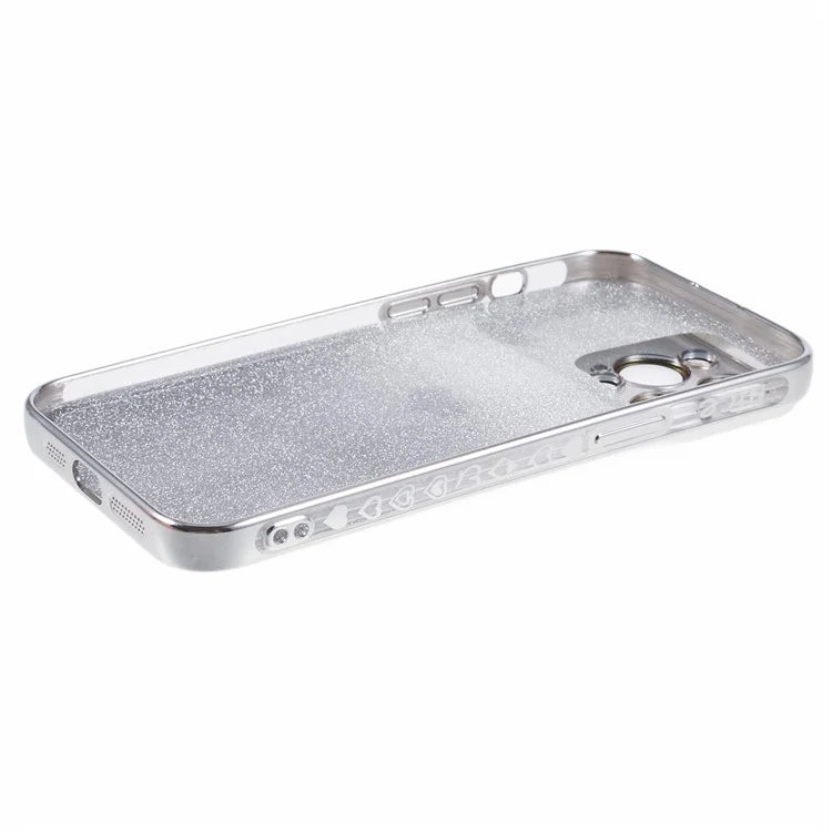 For iPhone 15 Pro Max Case Electroplating Edge TPU Shiny Phone Cover
