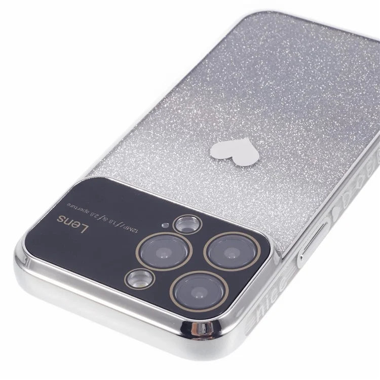 For iPhone 15 Pro Max Case Electroplating Edge TPU Shiny Phone Cover
