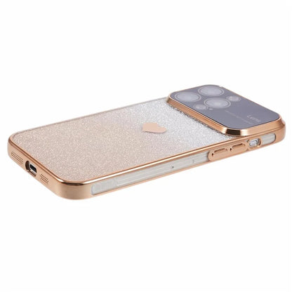 For iPhone 15 Pro Max Case Electroplating Edge TPU Shiny Phone Cover