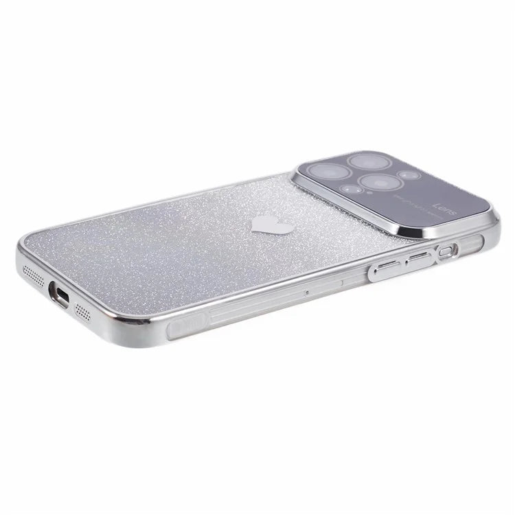 For iPhone 15 Pro Gradient Phone Case Heart Pattern Soft TPU Back Cover