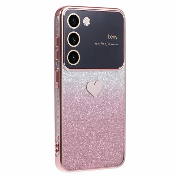 For Samsung Galaxy S23 Case TPU Shockproof Protection Gradient Glitter Phone Cover