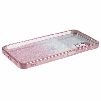 For Samsung Galaxy A13 4G Case Gradient Glitter TPU Phone Cover Love Heart Pattern