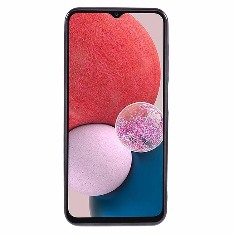 For Samsung Galaxy A13 4G Case Gradient Glitter TPU Phone Cover Love Heart Pattern