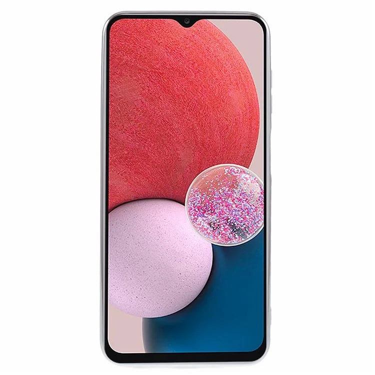 For Samsung Galaxy A13 4G Case Gradient Glitter TPU Phone Cover Love Heart Pattern
