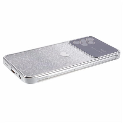 For Samsung Galaxy A13 4G Case Gradient Glitter TPU Phone Cover Love Heart Pattern