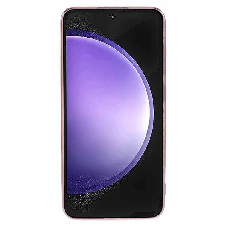 For Samsung Galaxy S23 FE Glitter Gradient Case Electroplating Edges TPU Phone Cover
