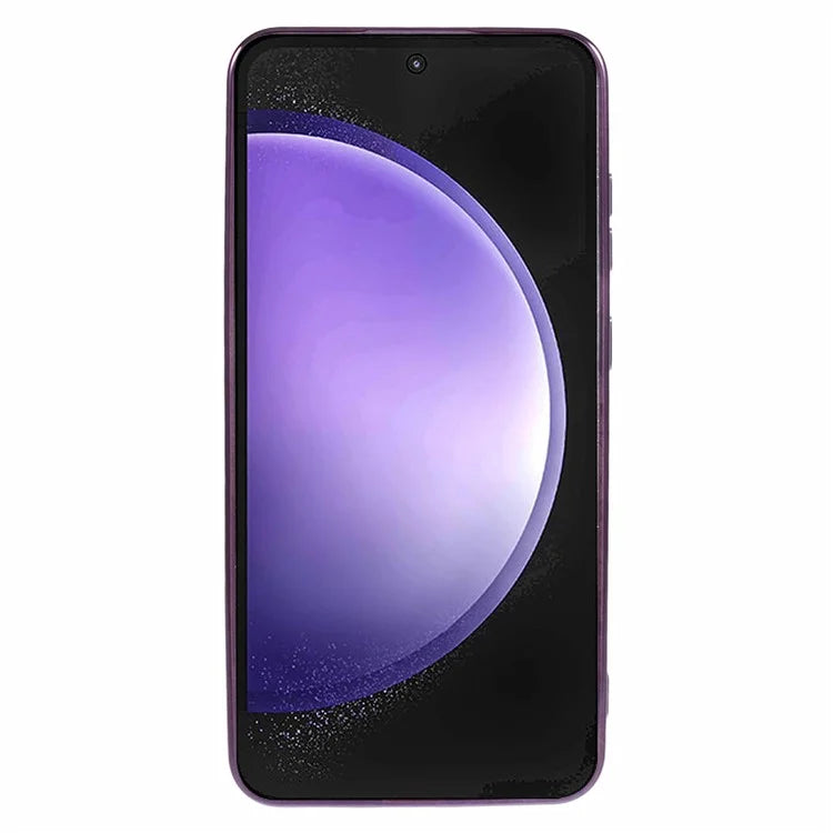 For Samsung Galaxy S23 FE Glitter Gradient Case Electroplating Edges TPU Phone Cover