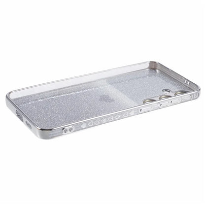 For Samsung Galaxy S24+ Case Electroplating Edges Bling Glitter TPU Phone Cover